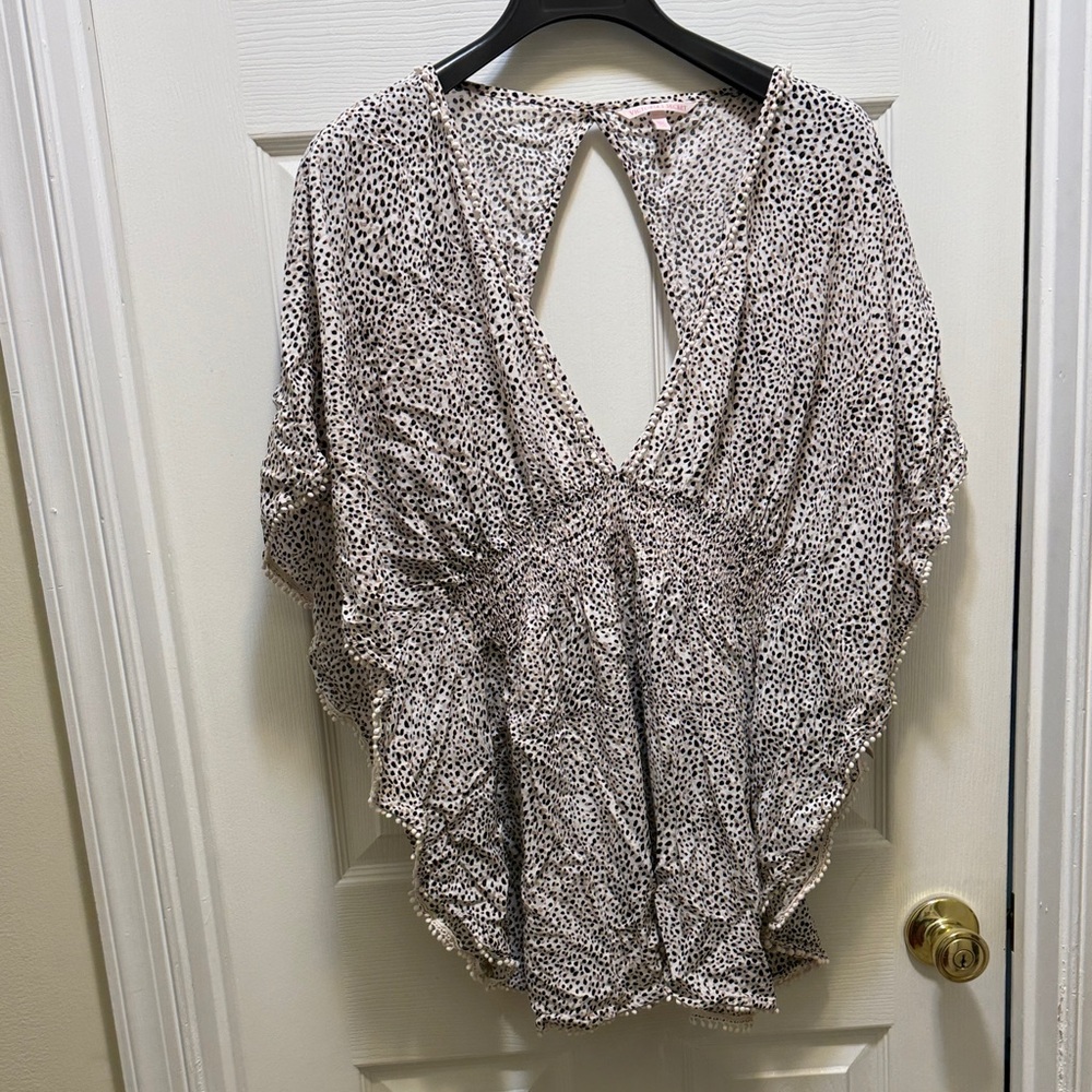 Victoria’s Secret Swim Suit Coverup-animal print pattern